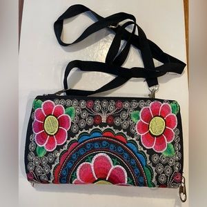 8” X 4.5” colorful multipurpose clutch/wallet/cellphone case with strap